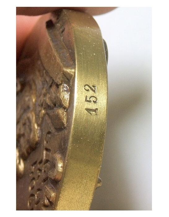 【艺术】芬兰艺术大章 科学家Leimu高浮雕精制超大铜章 60MM 182克 