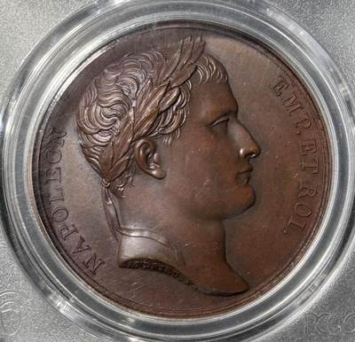 法国1805年拿破仑一世吞并利古里亚原铸铜章  法国1805年拿破仑一世吞并利古里亚原铸铜章 