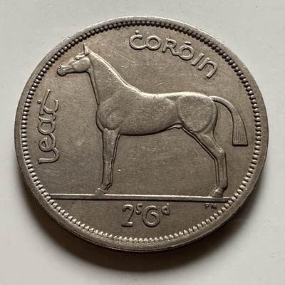 🌹外币初藏🌹🐯2026年第22场  每周二四六晚8️⃣点 接代拍 - 爱尔兰1964年半克郎 1/2克朗