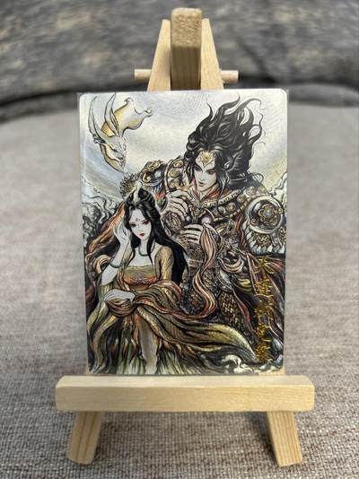 喜灰玩卡拍卖第五期，接拍品0佣金，欢迎送拍，释放现金流，让自己有资金可以购买更多喜欢的卡牌，让别的卡友能淘到更多心仪的卡牌 - 卡德曼 张建东老师绘天蓬戏霓裳 限编015/036编 特卡