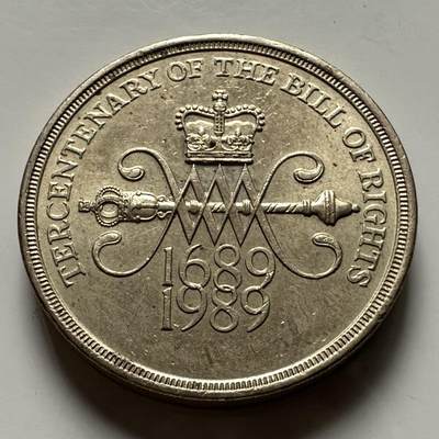 🌹外币初藏🌹🐯2026年第22场  每周二四六晚8️⃣点 接代拍 - 英国1989年《权利法案》颁布300周年2英镑纪念币