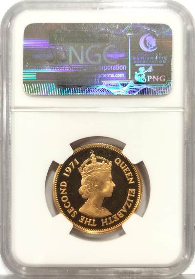 博洋堂世界钱币拍卖第162期（全场包邮） NGC PF67UC 毛里求斯1971年独立纪念200卢比精制金币，1968年独立，女王为国家元首（首枚），15.56克917金，发行量750枚