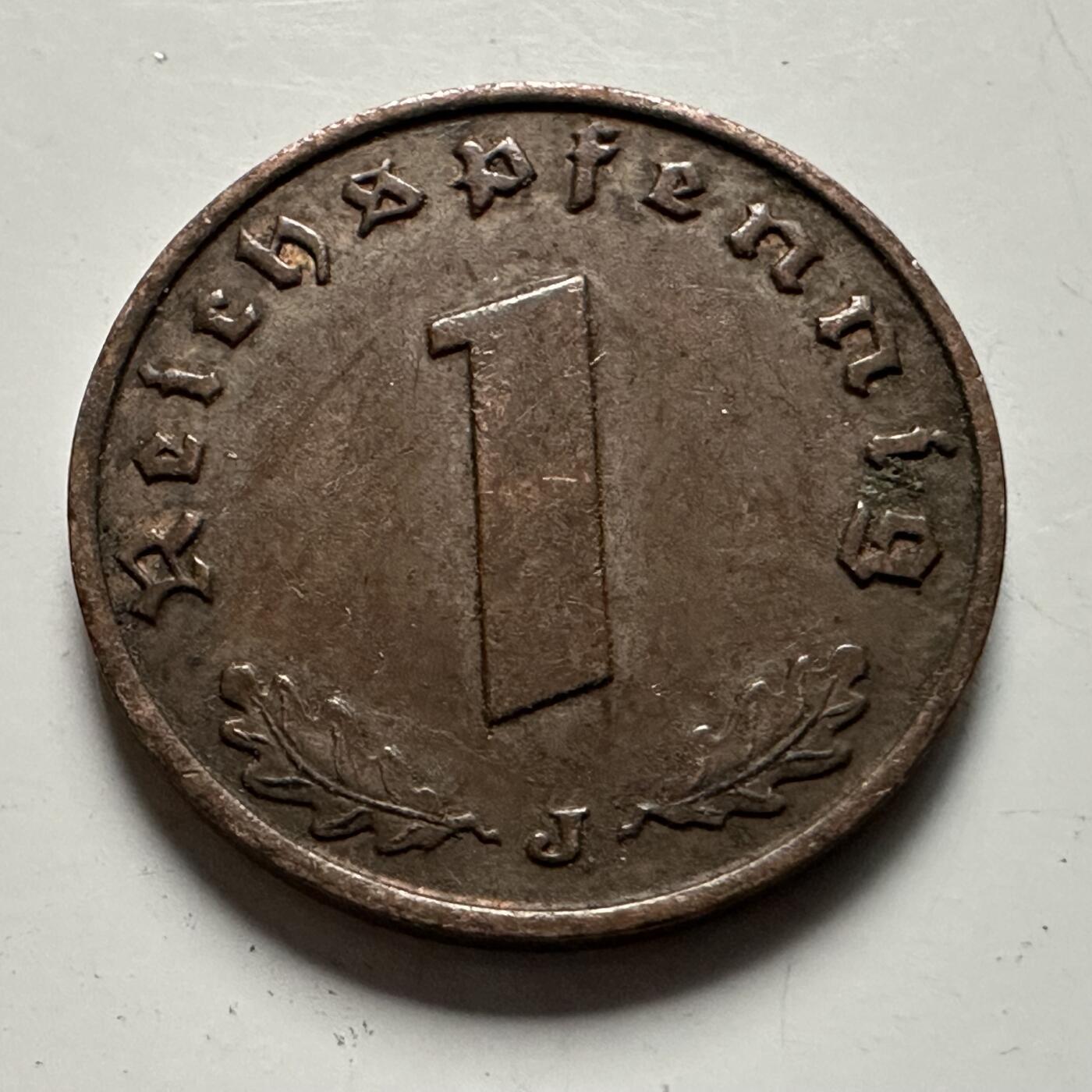 🌹外币初藏🌹🐯2026年第22场  每周二四六晚8️⃣点 接代拍 德国1937年一芬尼