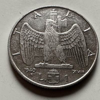 🌹外币初藏🌹🐯2026年第22场  每周二四六晚8️⃣点 接代拍 - 意大利1940年一里拉