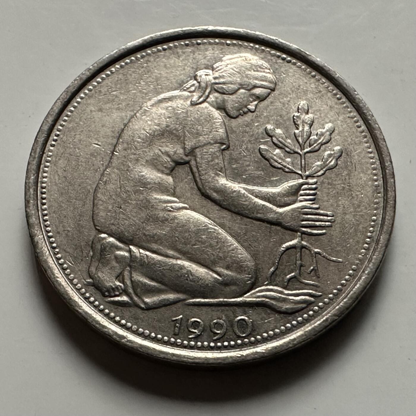 🌹外币初藏🌹🐯2026年第22场  每周二四六晚8️⃣点 接代拍 德国1990年50芬尼