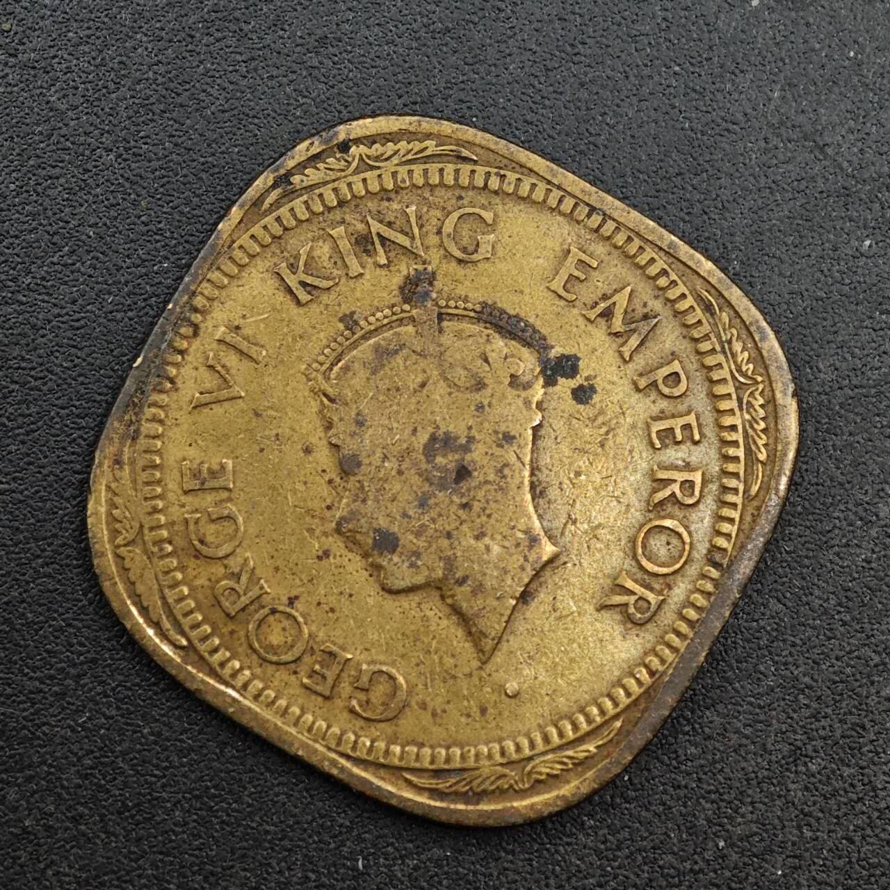 【淘币小摊】实时拍第八百七十一拍   散币银币场    每周一统一发货 印度1944年2安娜铜币