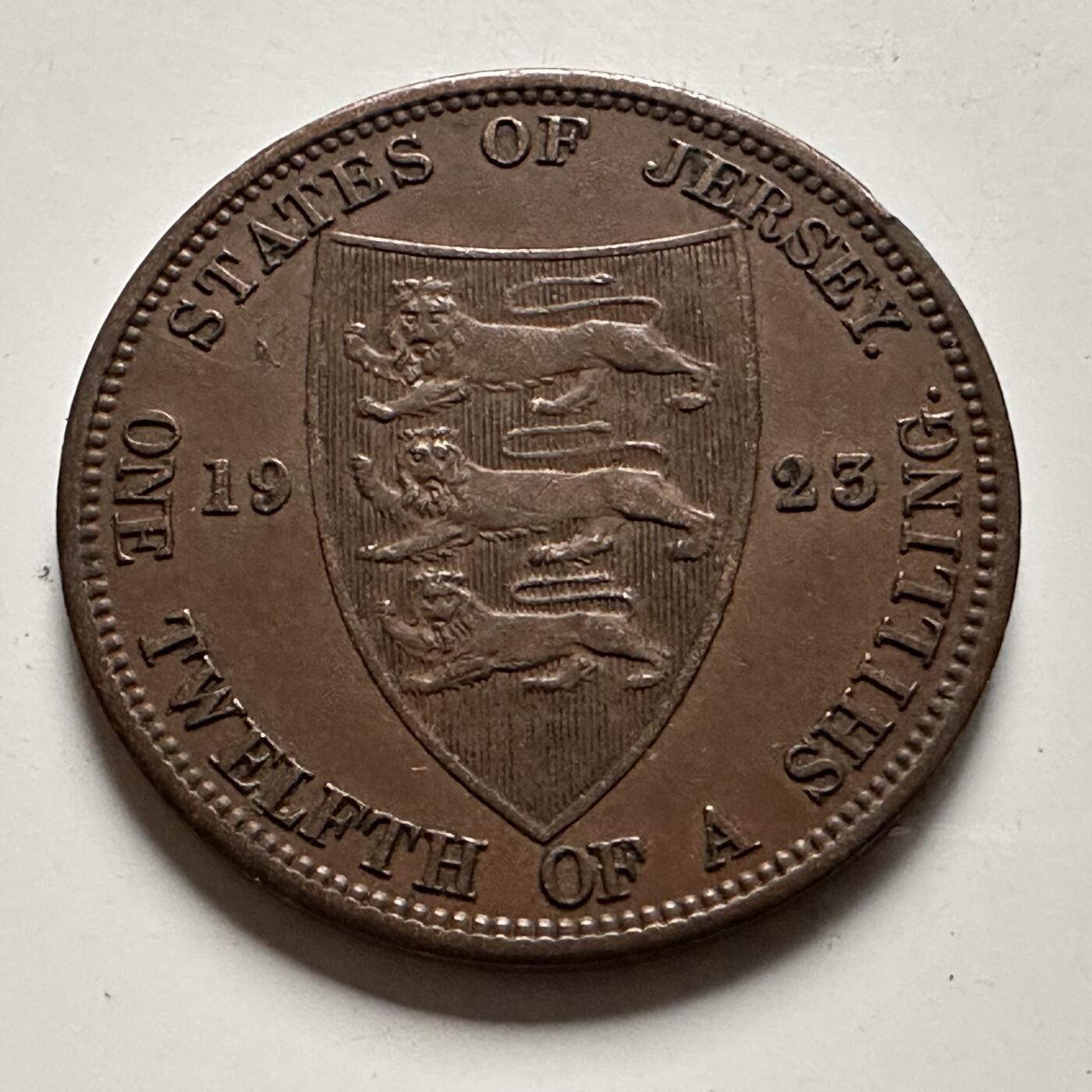 🌹外币初藏🌹🐯2026年第22场  每周二四六晚8️⃣点 接代拍 泽西岛1923年1/12先令