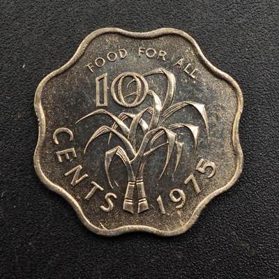 【淘币小摊】实时拍第八百七十一拍   散币银币场    每周一统一发货 - 斯威士兰1975年5分fao纪念币