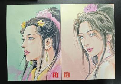 天玑星卡拍第174期《3.2周一截拍》持续收拍收评中 满赠卡需备注 百里卡牌 潘金莲 A4粗闪大卡两张+A4复制线稿三张