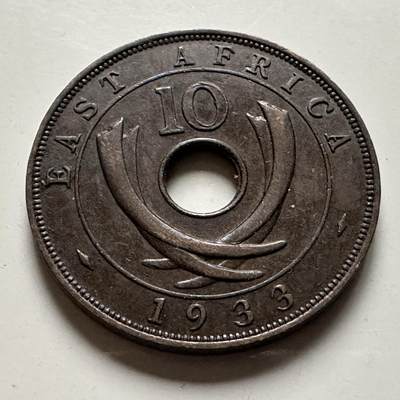 🌹外币初藏🌹🐯2026年第22场  每周二四六晚8️⃣点 接代拍 - 英属东非1933年10分