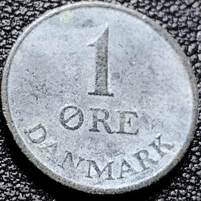 泉币菌-第202场-新年第10场 本场拍品多 请提前出价（正月十五统一发货） - 丹麦1958年1欧尔锌币 袖珍币