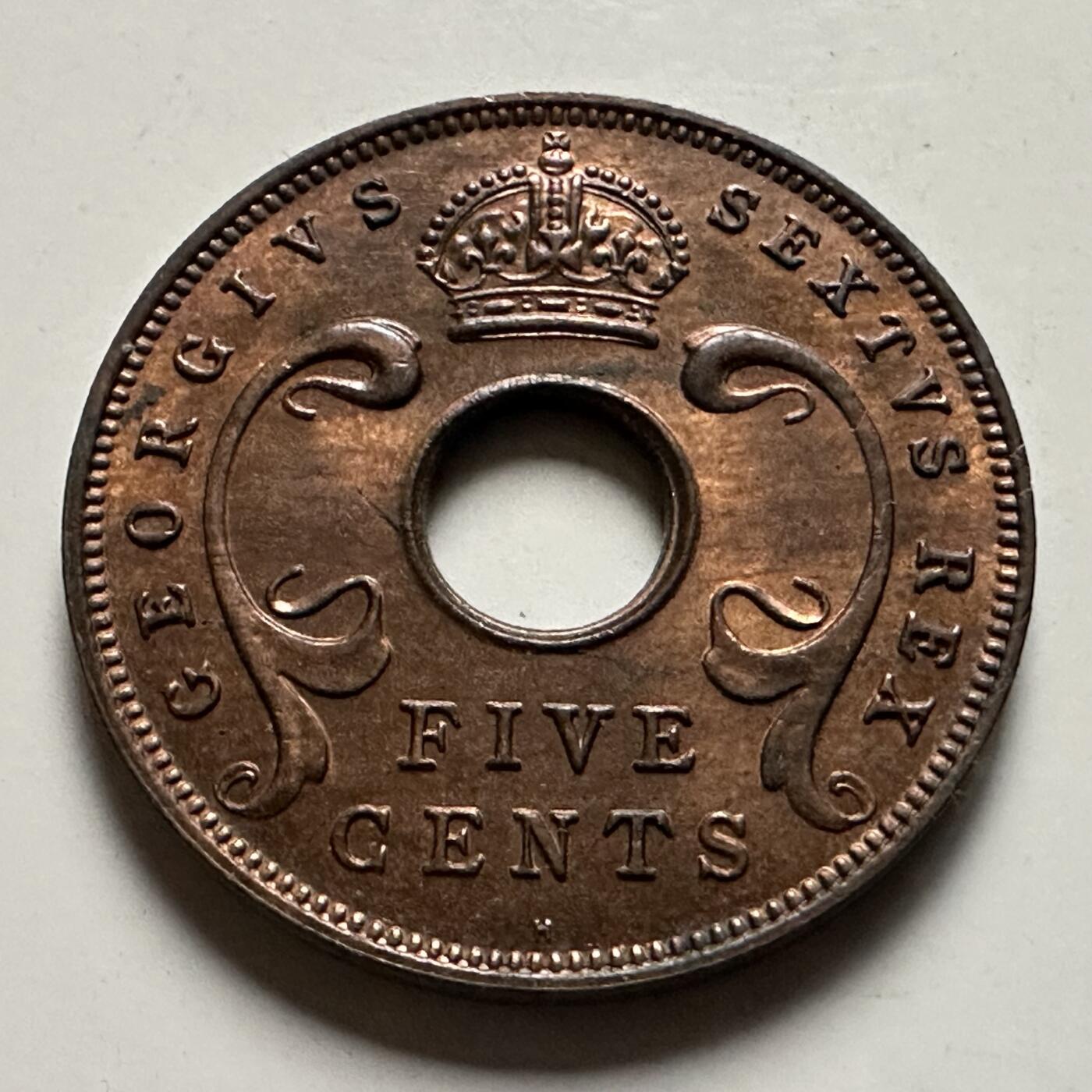 🌹外币初藏🌹🐯2026年第22场  每周二四六晚8️⃣点 接代拍 英属东非1951年五分