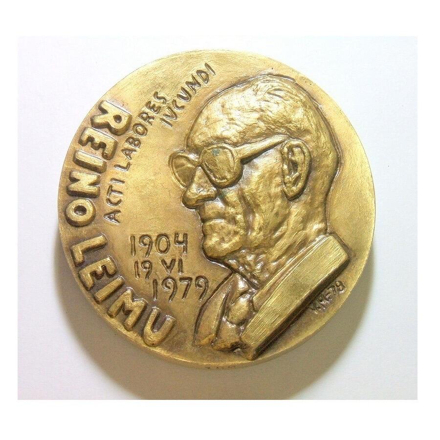 【艺术】芬兰艺术大章 科学家Leimu高浮雕精制超大铜章 60MM 182克 