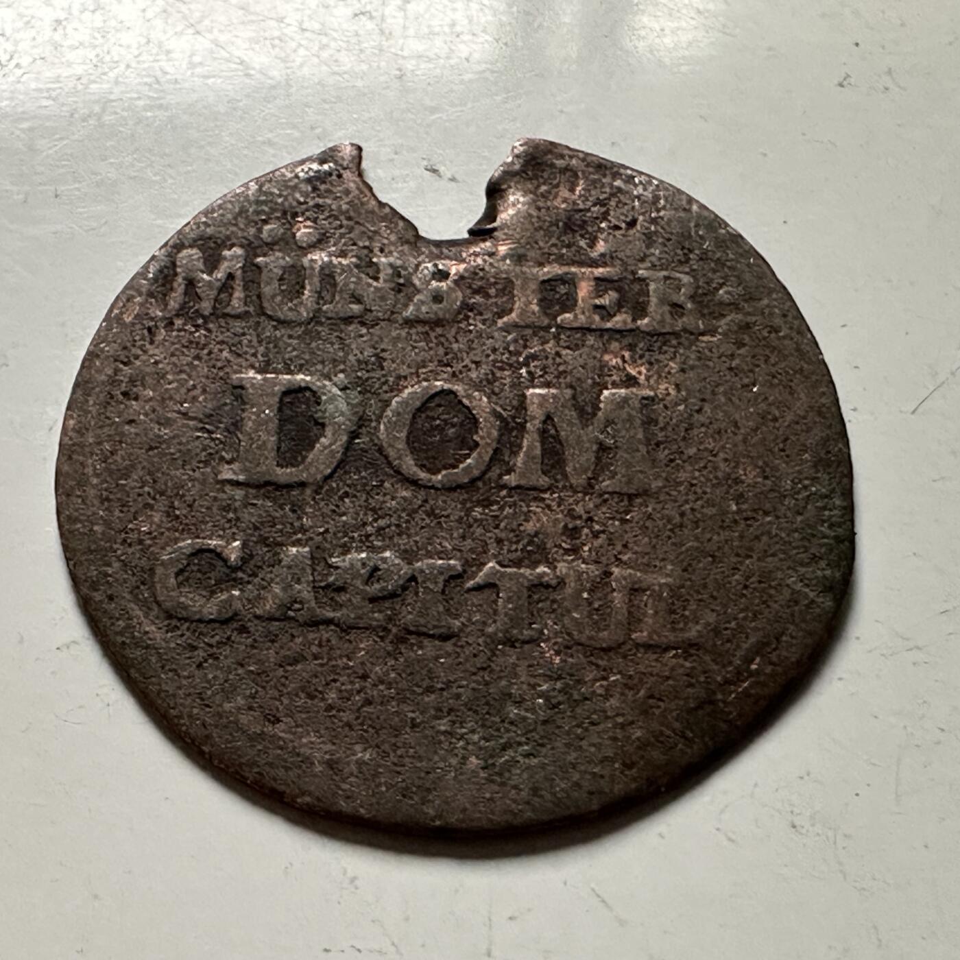 🌹外币初藏🌹🐯2026年第22场  每周二四六晚8️⃣点 接代拍 神圣罗马帝国 明斯特主教区1790年1芬尼铜币 直径约21mm