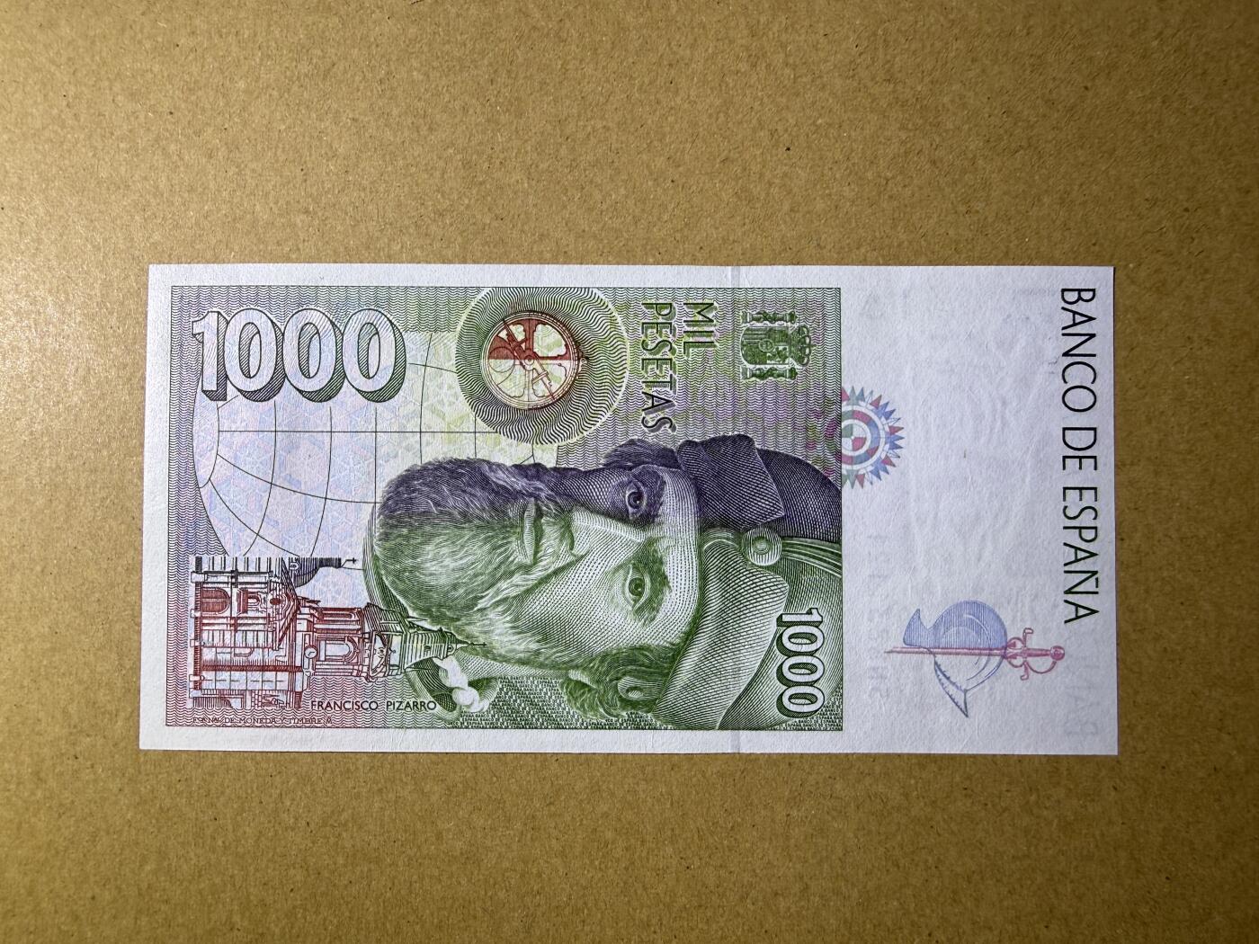 《艾美收藏》第234期-3.1周日外币精华场 西班牙1000比塞塔 UNC 1992年末版 无47