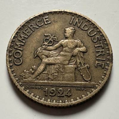 🌹外币初藏🌹🐯2026年第22场  每周二四六晚8️⃣点 接代拍 - 法国1924年一法郎 a