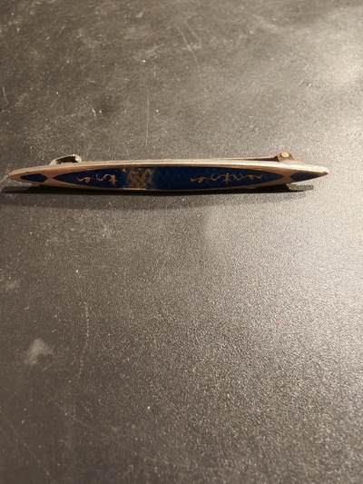 老王徽章第185期 - 欧洲银胸针    935银珐琅     4.2g