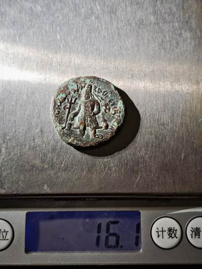 118期新疆红钱粟特钱币丝路钱币专场 C贵霜王朝铜币