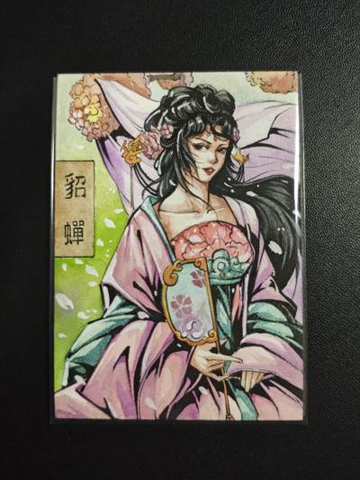 天玑星卡拍第174期《3.2周一截拍》持续收拍收评中 满赠卡需备注 【手绘卡】Rubick 吕布 貂蝉 手绘卡 两张