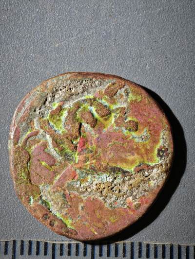 118期新疆红钱粟特钱币丝路钱币专场 B大蒙古帝国铜币