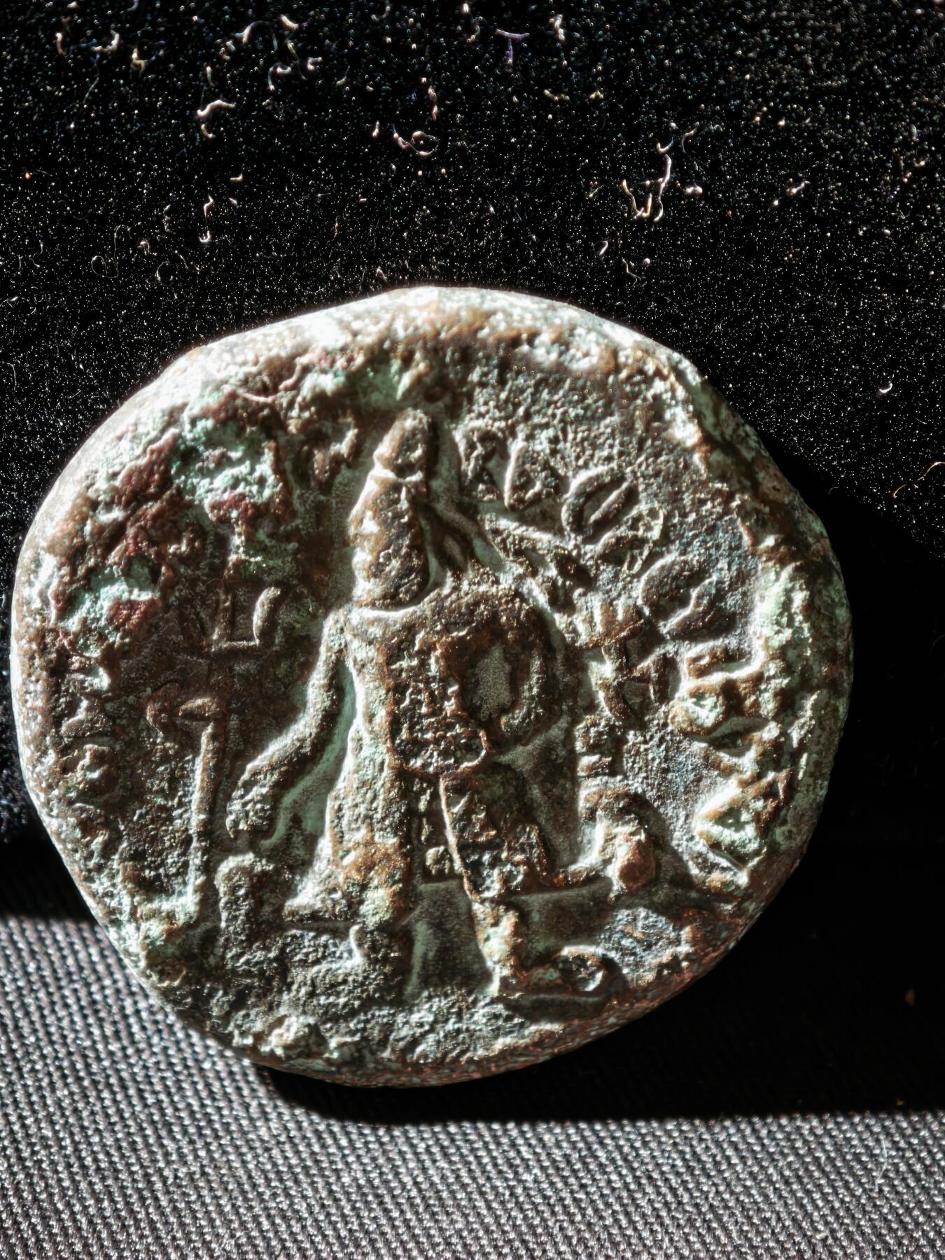 118期新疆红钱粟特钱币丝路钱币专场 C贵霜王朝铜币