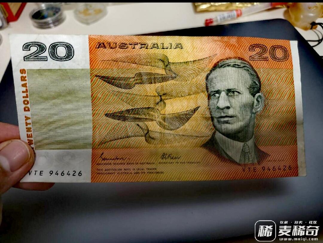 澳大利亚1994年20澳元美品纸币