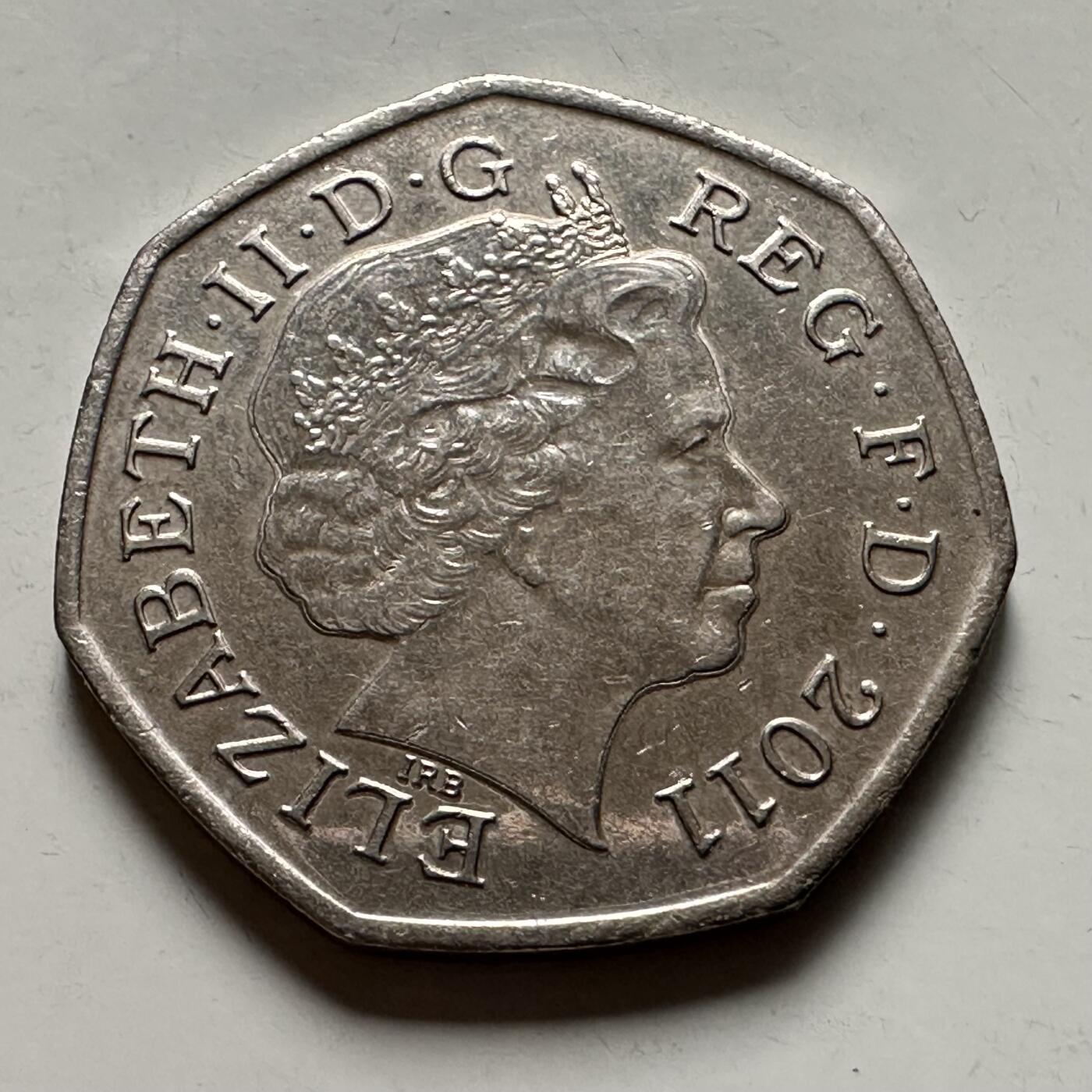 🌹外币初藏🌹🐯2026年第22场  每周二四六晚8️⃣点 接代拍 英国2011年伦敦残奥会 硬地滚球50便士纪念币