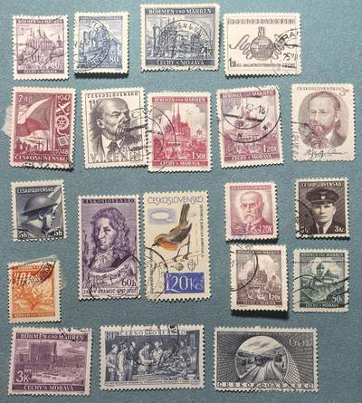 盛世勋华——号角文化勋章邮票专场拍卖第307期 - 捷克斯洛伐克（社会主义）邮政1940年代发行邮票20枚
