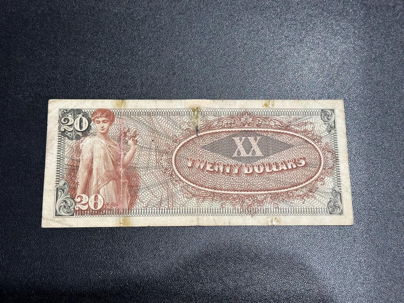 《外钞收藏家》第六百一十三期（ 精品场）（长期征集拍品、欢迎藏友们联系合作） 美国战时军票 20元 非全新 品相如图