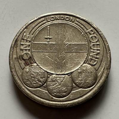 🌹外币初藏🌹🐯2026年第22场  每周二四六晚8️⃣点 接代拍 - 英国2010年伦敦市徽1英镑