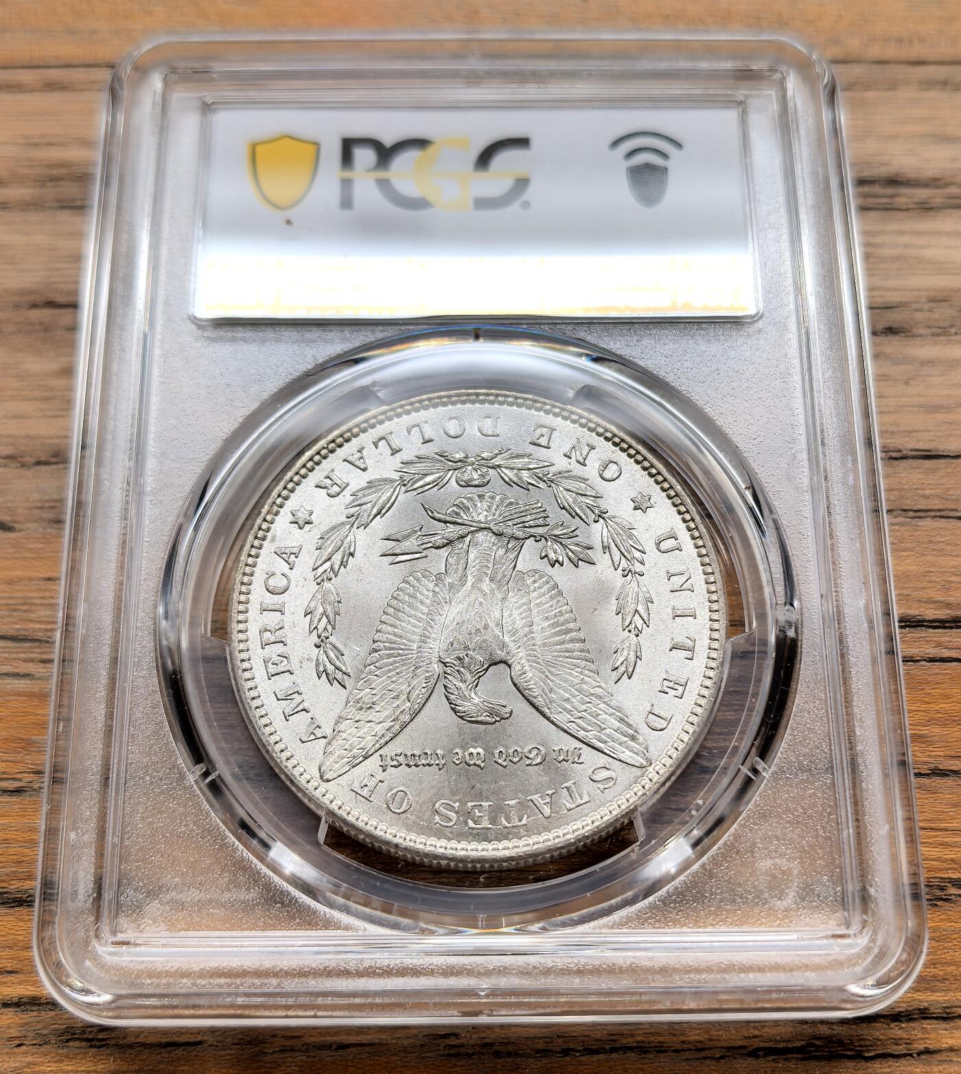 此心安处是吾乡·凡希社世界钱币微拍第三百二十期 1887美国摩根壹元PCGS-MS66，车轮转光，状态一流的高分收藏级！