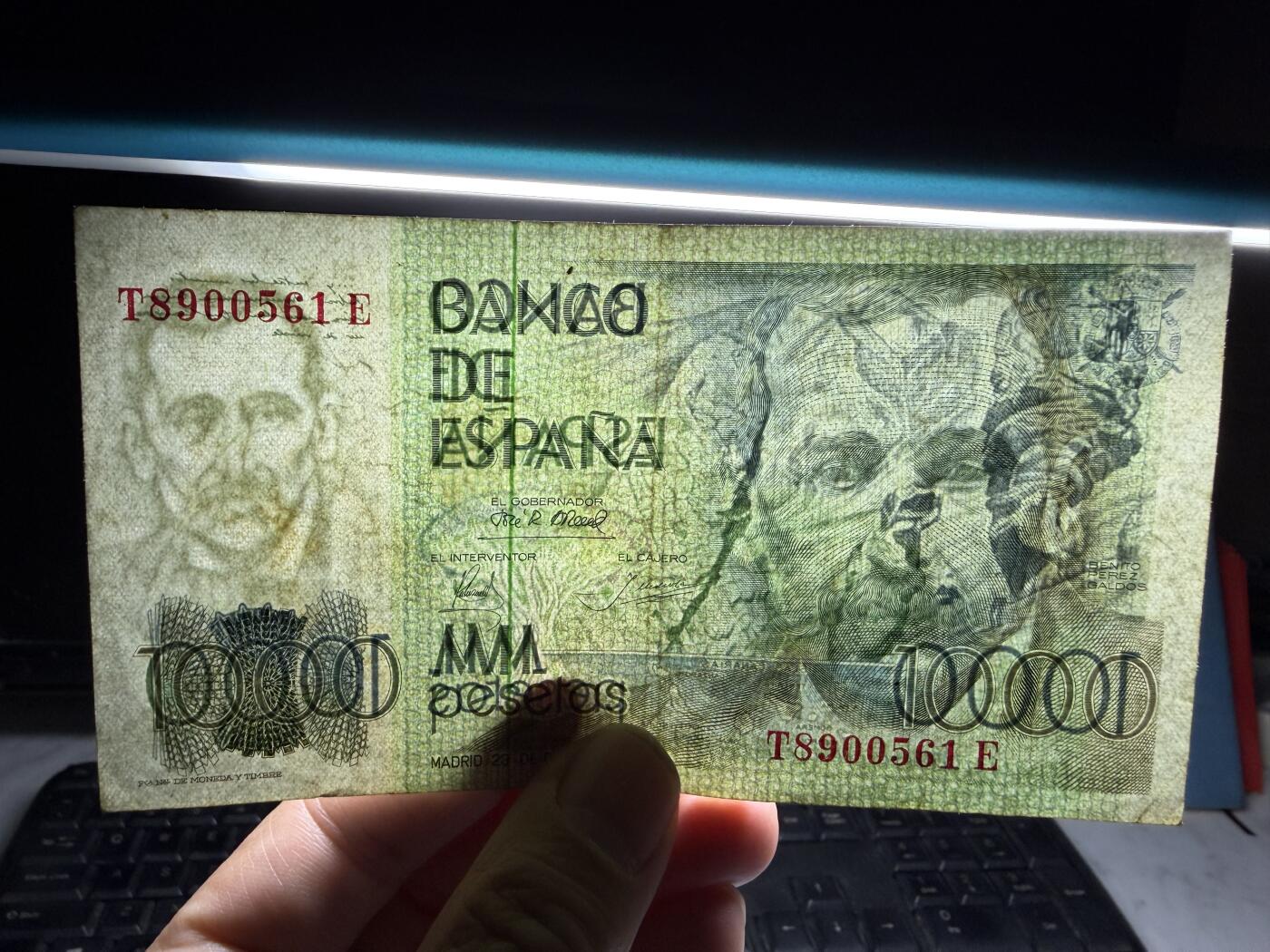 2026年集古藏今外币拍卖第二期-第10场—（总第310拍-纸币专场），本期拍完结算一次，发货时间2-3天，休息几天后继续新的一期拍卖。 1979年西班牙1000比塞塔