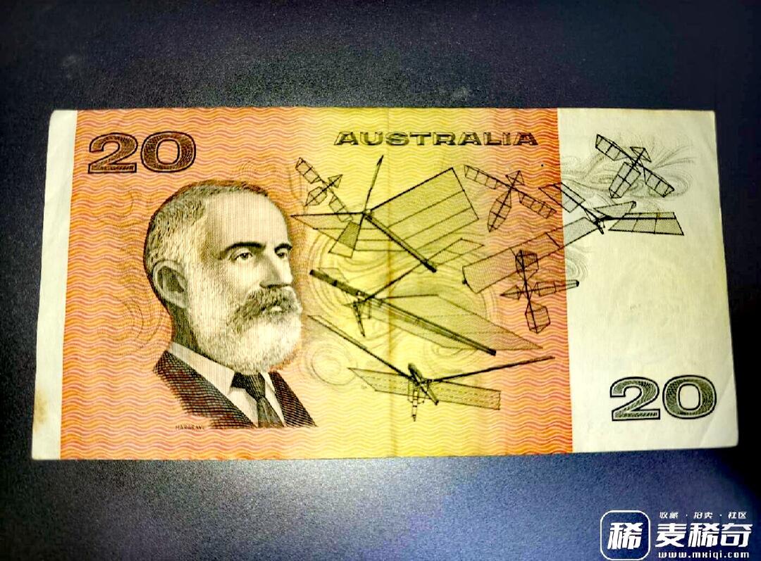 澳大利亚1989年20澳元美品纸币