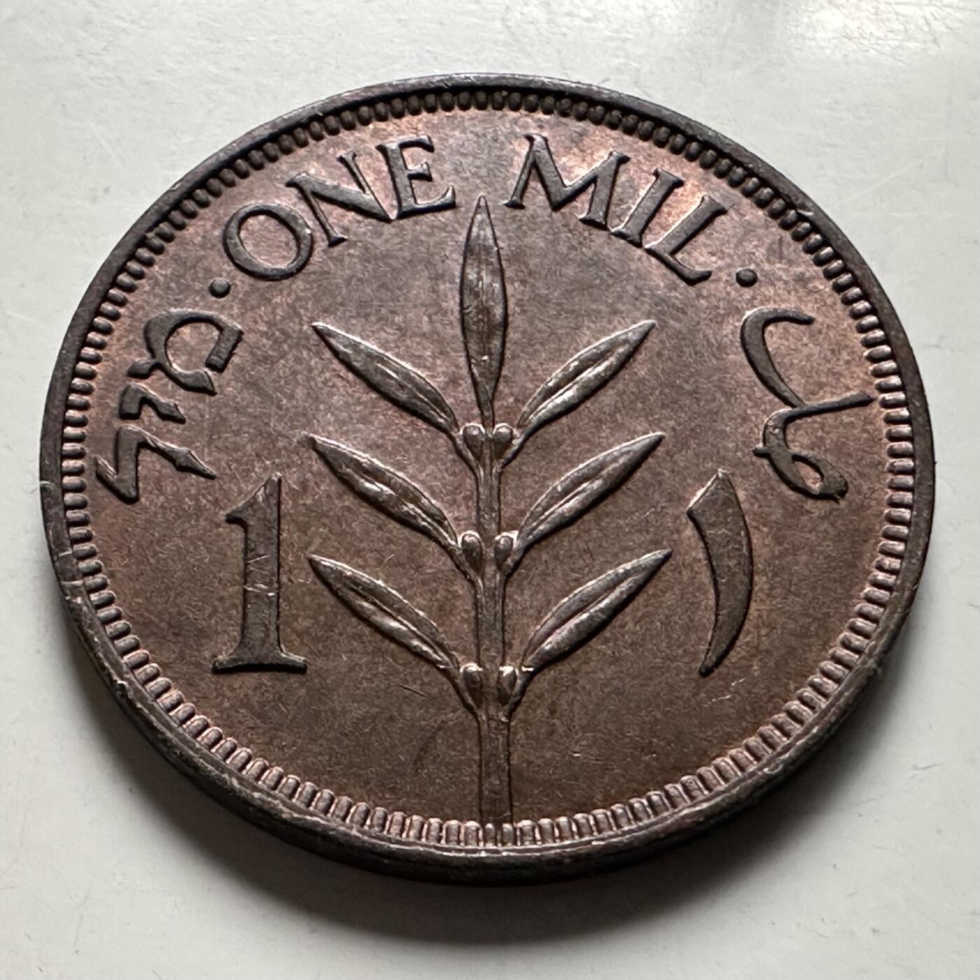 🌹外币初藏🌹🐯2026年第22场  每周二四六晚8️⃣点 接代拍 巴勒斯坦1943年1米尔