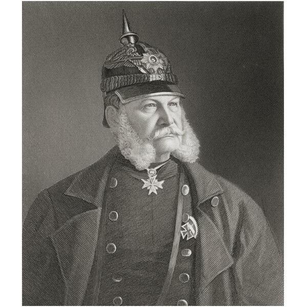 德国普鲁士1897年 威廉一世诞辰百年大铜章 40MM