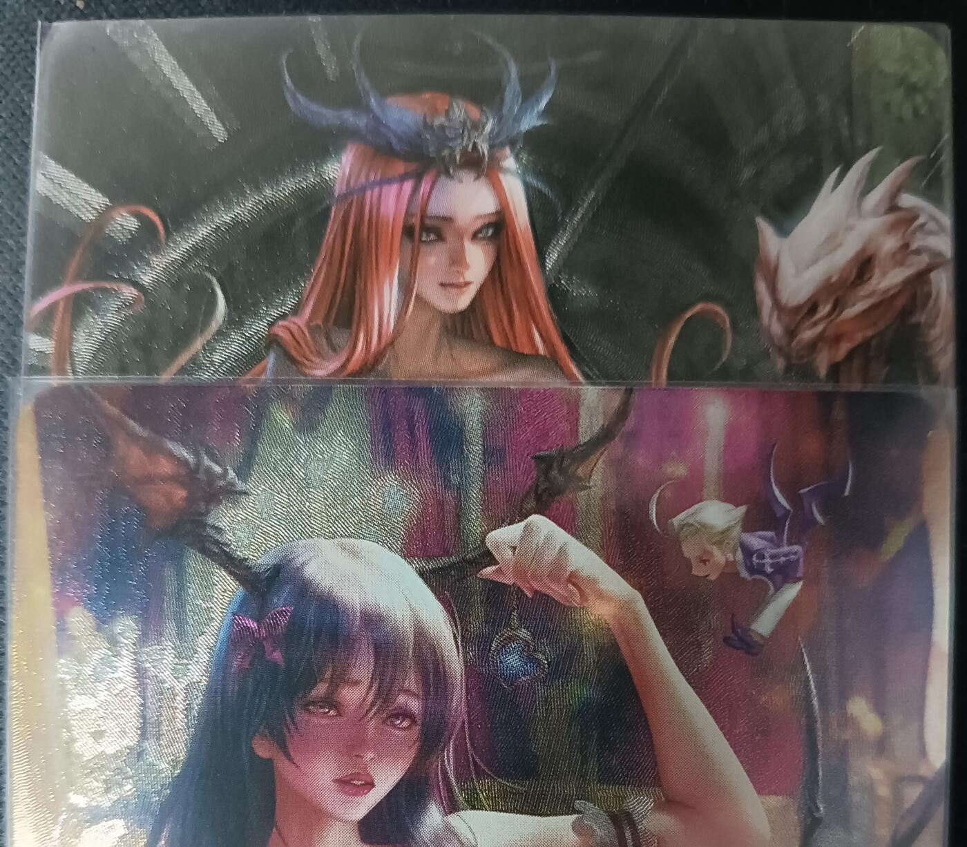 花开卡拍第61期（3月7号周六截拍，品控勿拍!!!拍品不寄存，运费5元（新疆需补运费差价或顺丰到付），自制卡难免瑕疵，可能存在轻微撞角爆边等出厂瑕疵，品控介意勿拍！） 五月卡牌 福袋卡 艺术卡 美少女 2张 粗闪