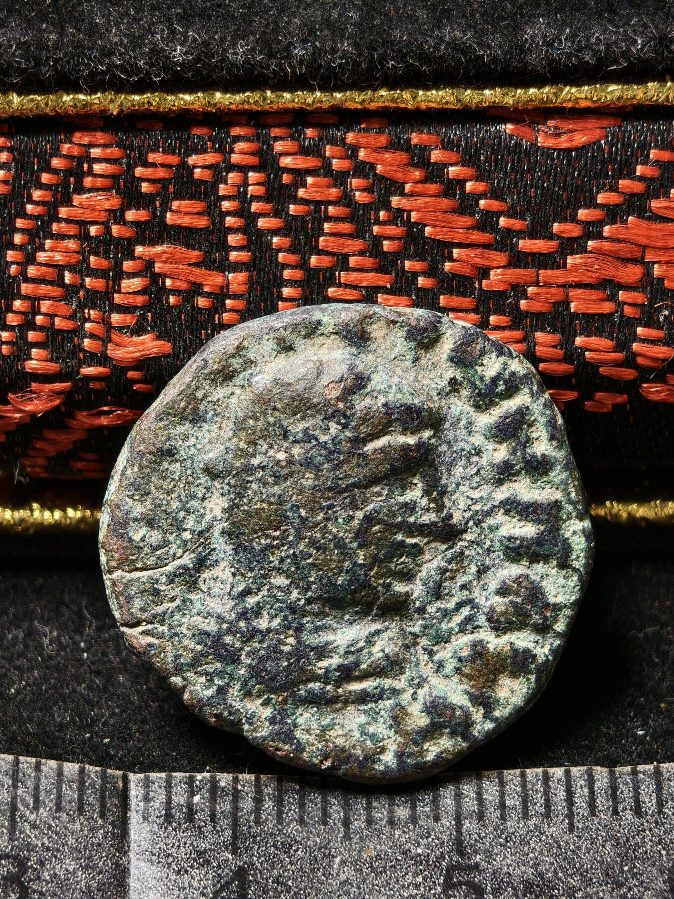 118期新疆红钱粟特钱币丝路钱币专场 丘就缺铜币