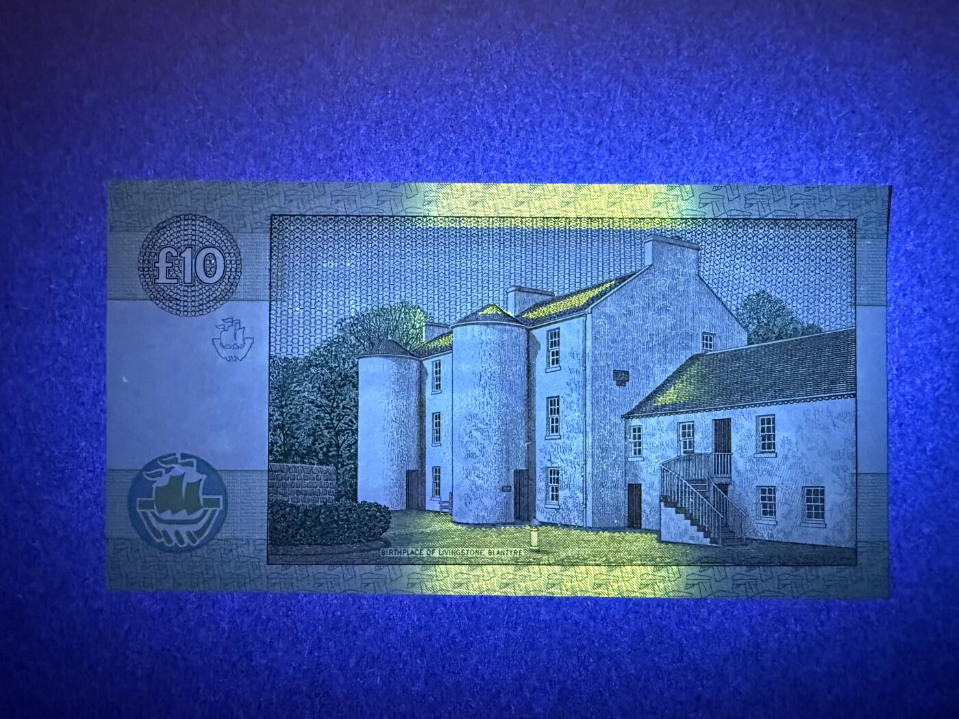 《艾美收藏》第234期-3.1周日外币精华场 苏格兰10镑 UNC 1993年 克莱斯戴尔银行 无4