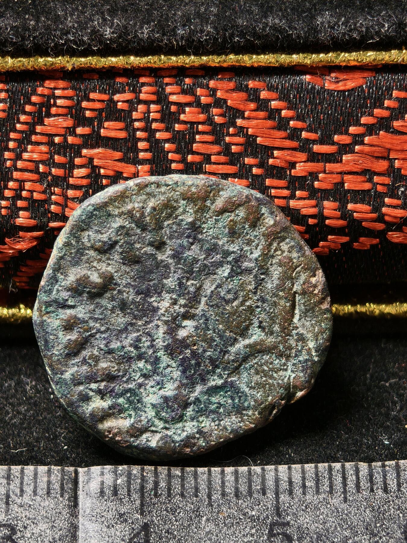 118期新疆红钱粟特钱币丝路钱币专场 丘就缺铜币