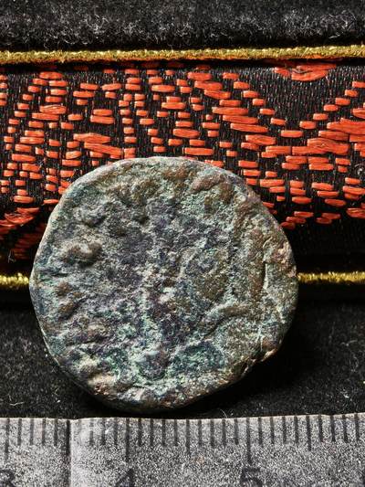 118期新疆红钱粟特钱币丝路钱币专场 丘就缺铜币