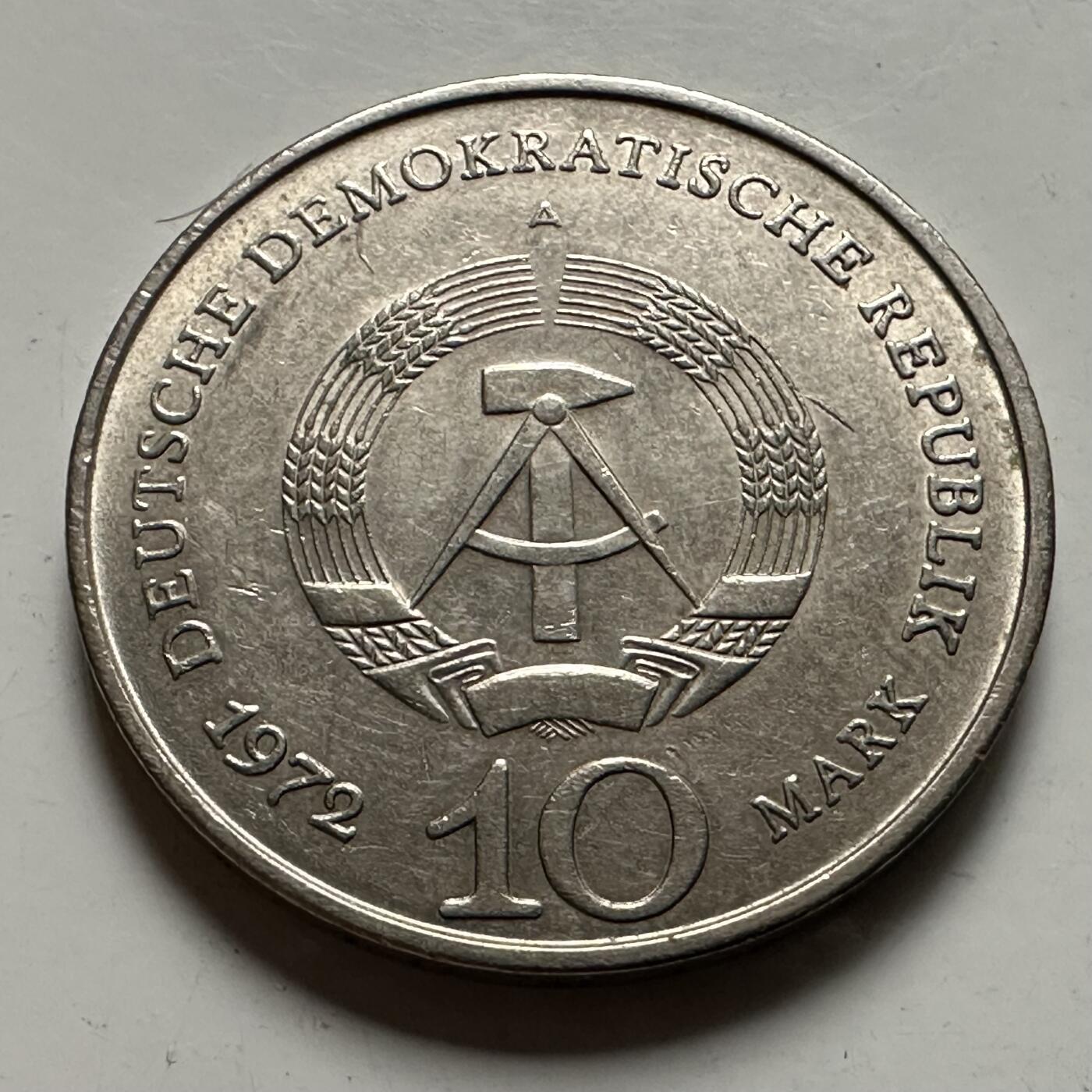 🌹外币初藏🌹🐯2026年第22场  每周二四六晚8️⃣点 接代拍 东德1972年10马克纪念币