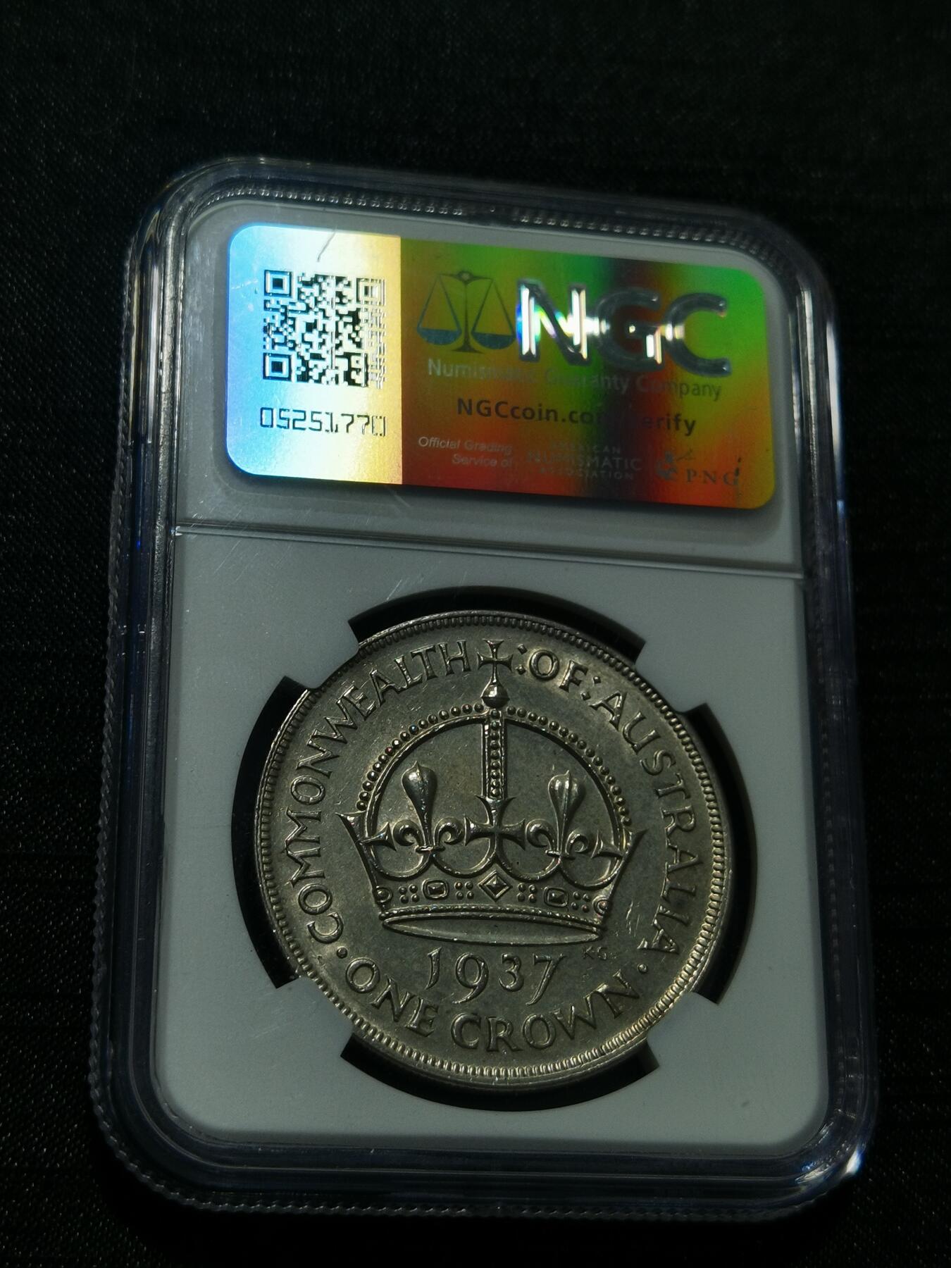 天下钱庄专场欢迎参拍 NGC AU 澳大利亚皇冠银币