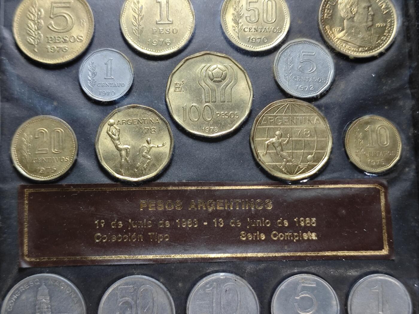 KK钱币收藏小铺   套币 批量/好品散币专场 2月预留时间 周末发货  阿根廷大小面值套币 