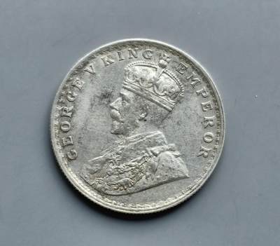 《崇甫堂》一精品外币专场⑧ - 英属印度1919年乔治五世1卢比银币 KM#524