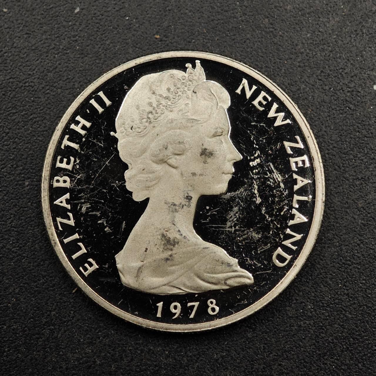 【淘币小摊】实时拍第八百七十二拍   散币银币场    每周一统一发货 新西兰1978年10分精制镍币2