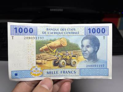 2026年集古藏今外币拍卖第二期-第10场—（总第310拍-纸币专场），本期拍完结算一次，发货时间2-3天，休息几天后继续新的一期拍卖。 - 2002年中非1000法郎