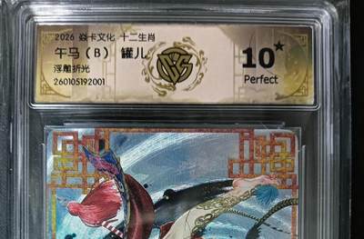 花开卡拍第61期（3月7号周六截拍，品控勿拍!!!拍品不寄存，运费5元（新疆需补运费差价或顺丰到付），自制卡难免瑕疵，可能存在轻微撞角爆边等出厂瑕疵，品控介意勿拍！） - 10⭐罐儿 十二生肖 午马B 浮雕折光 ccg10星