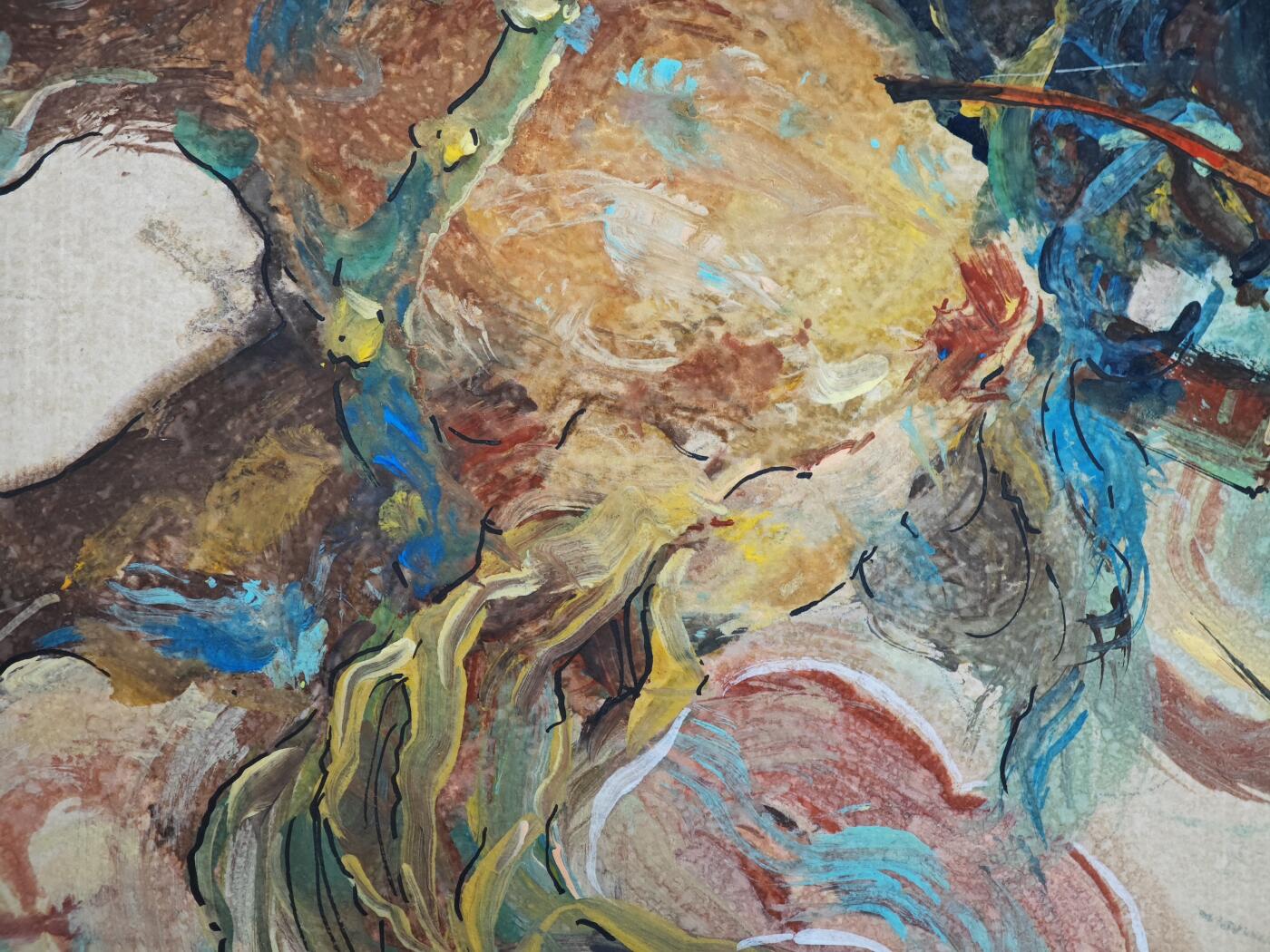 白泽拍卖卡牌手绘专场第33期（去岁千般皆如愿 今年万事定称心） 2025 马哲帆手绘画 黄忠 尺寸：25.3cm*36.7cm  马哲帆钤印