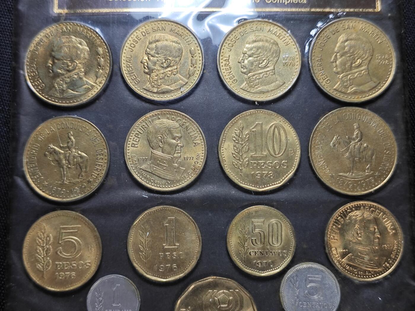 KK钱币收藏小铺   套币 批量/好品散币专场 2月预留时间 周末发货  阿根廷大小面值套币 