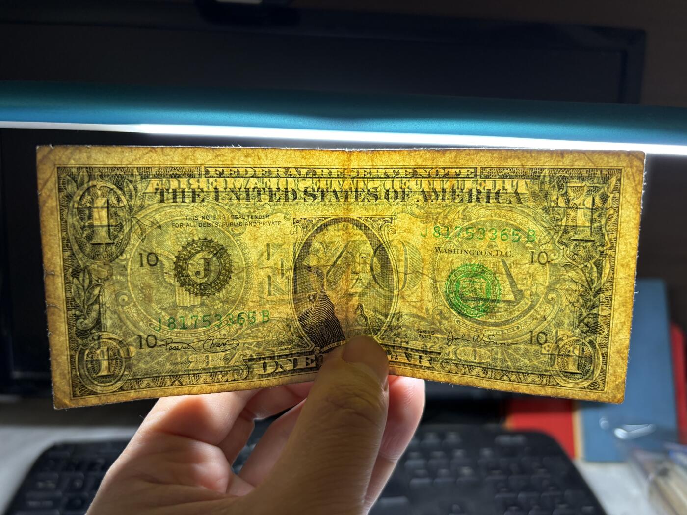 2026年集古藏今外币拍卖第二期-第10场—（总第310拍-纸币专场），本期拍完结算一次，发货时间2-3天，休息几天后继续新的一期拍卖。 2003年美国一美元